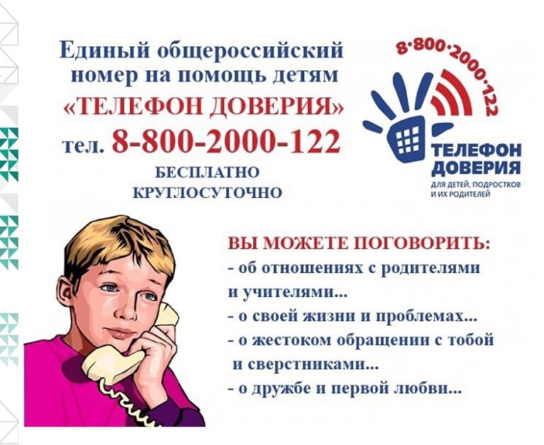 Принципы работы единого федерального номера телефона доверия для детей, подростков и их родителей