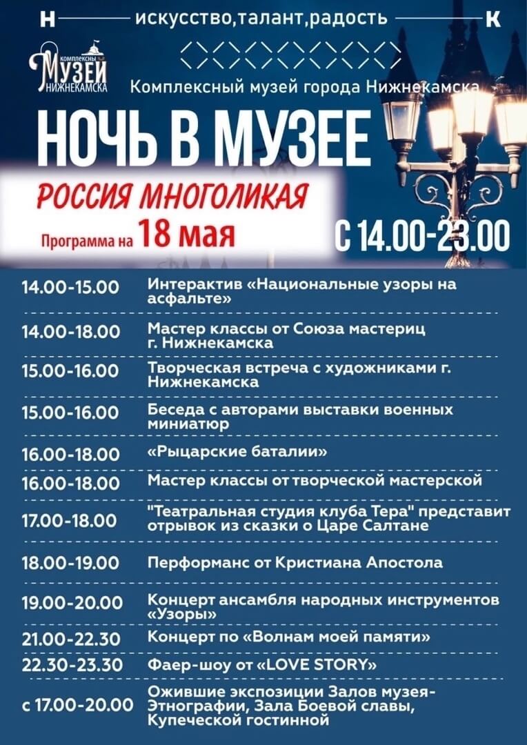 В Нижнекамске состоится «Ночь в музее»